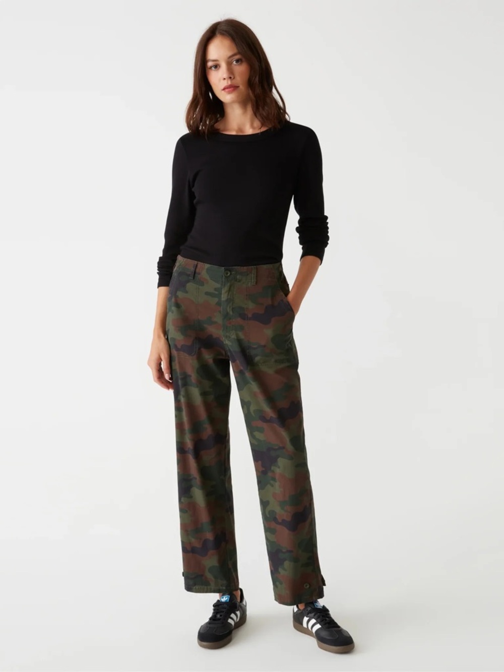 Michael Stars Maxine Twill Camo Convertible Pant